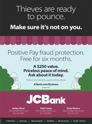 Positive Pay Fraud Protection.