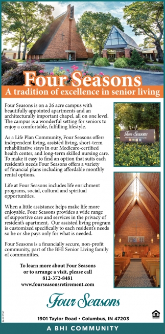 A Tradition of Excellence in Senior Living