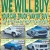 We Will Buy Your Car, Truck, Van or SUV!