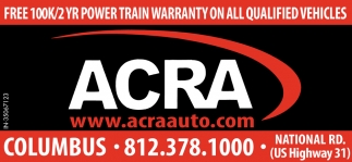 Free 100K/2 YR Power Train Warranty On All Qualified Vehicles