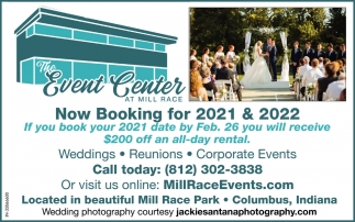 Now Booking For 2021 & 2022