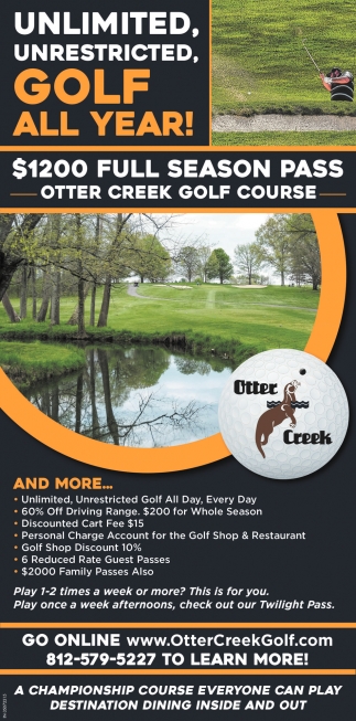 Unlimited, Unrestricted, Golf All Year!