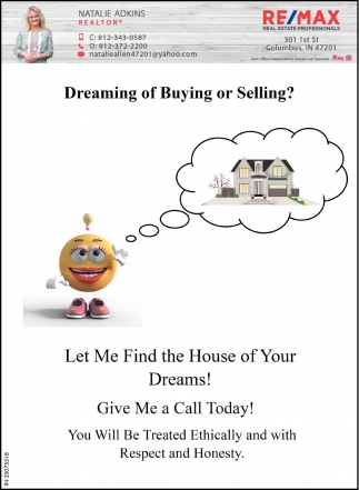Dreaming Of Buying Or Selling?