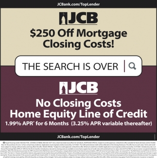 $250 Off Mortgage Closing Costs!