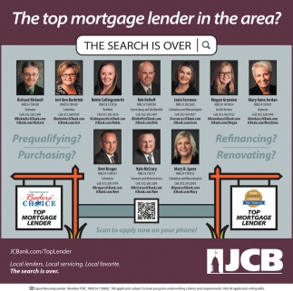 The Top Mortgage Lender In The Area?