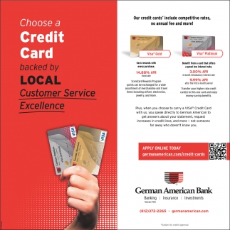 Choose A Credit Card Backed By Local Customer Service Excellence