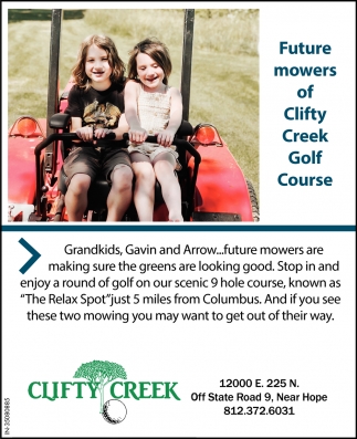 Future Mowers Of Clifty Creek Golf Course