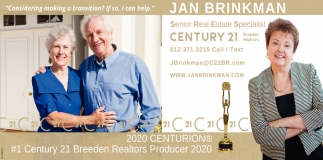 Century 21 Breeden Realtors #1 Producer 2020