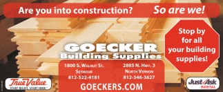 Are You Into Construction? So Are We!