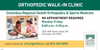 Orthopedic Walk In Clinic