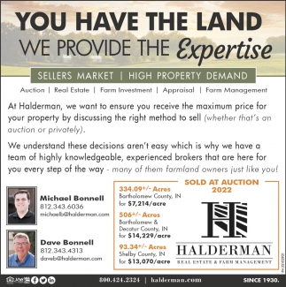 You Have The Land We Provide The Expertise