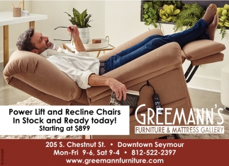 Power Lift and REcline Chairs In Stock and Ready Today!