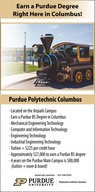 Earn a Purdue Degree Right Here in Columbus!