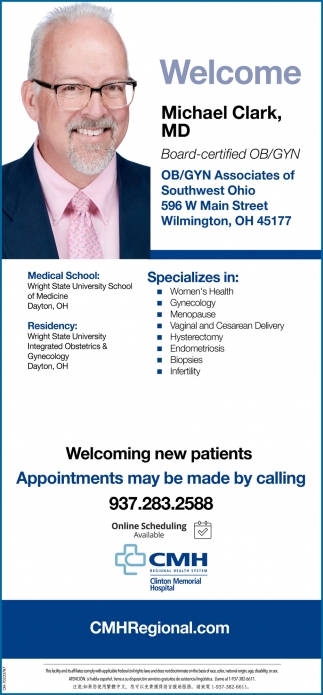 Welcome, Michael Clark, MD