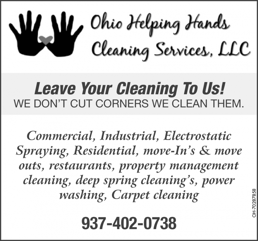 Leave Your Cleaning To Us!