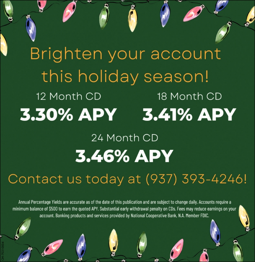 Brighten Your Account This Holiday Season!