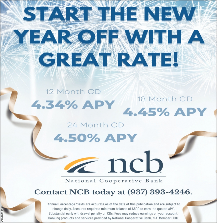 Start The New Year Off With a Great Rate