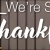 We're So Thankful