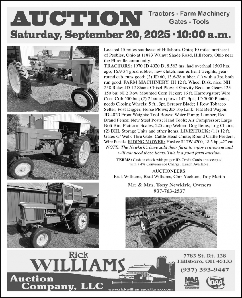 Rick Williams Auction Company, LLC