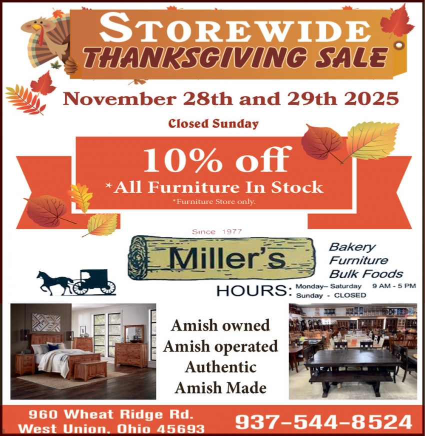 Miller's Bakery & Furniture