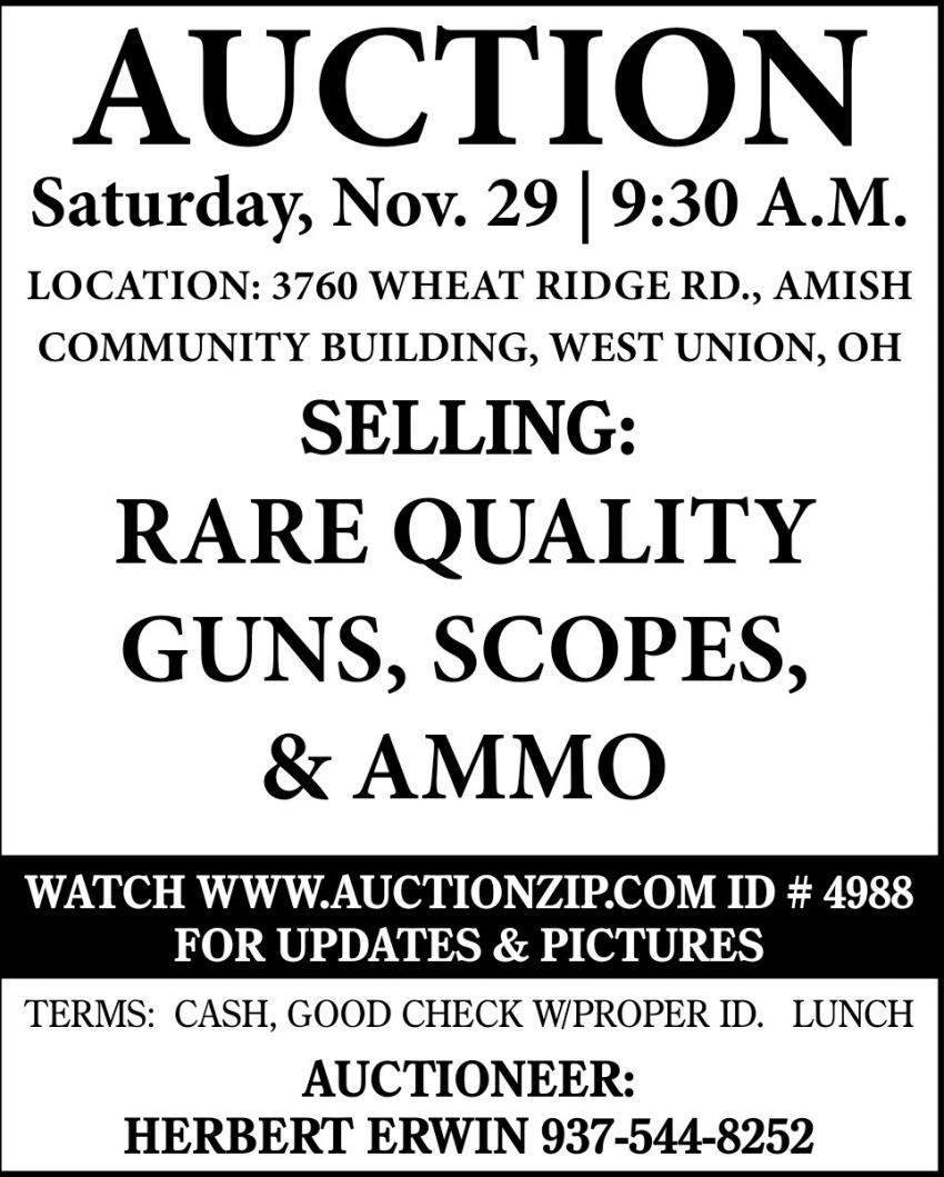 Herbert Erwin Auctioneer