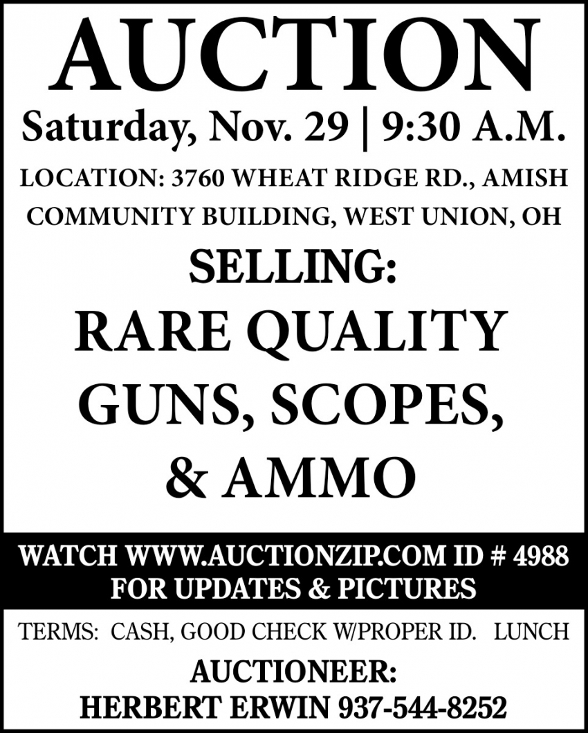 Herbert Erwin Auctioneer