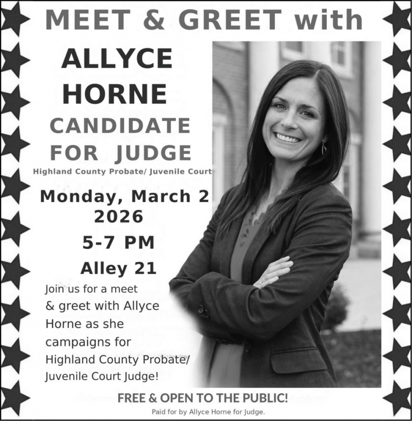 Allyce Horne Candidate for Judge Meet & Greet (March 2, 2026)