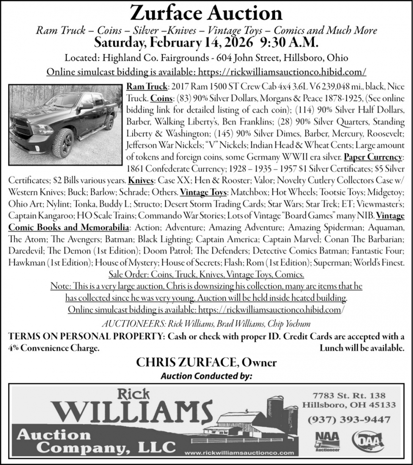 Rick Williams Auction Company, LLC