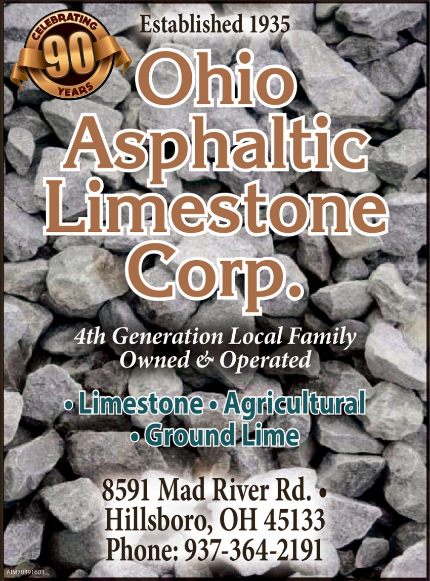 Ohio Asphaltic Limestone