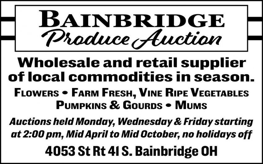 Bainbridge Produce Auction