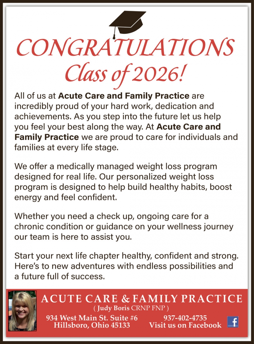 Acute Care & Family Practice, LLC: Judy Boris Ms, FNP-BC