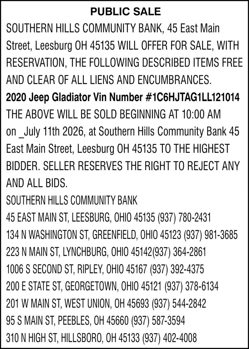 Southern Hills Community Bank