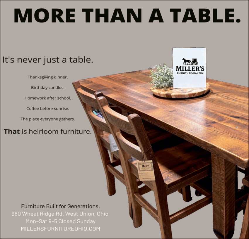Miller's Bakery & Furniture