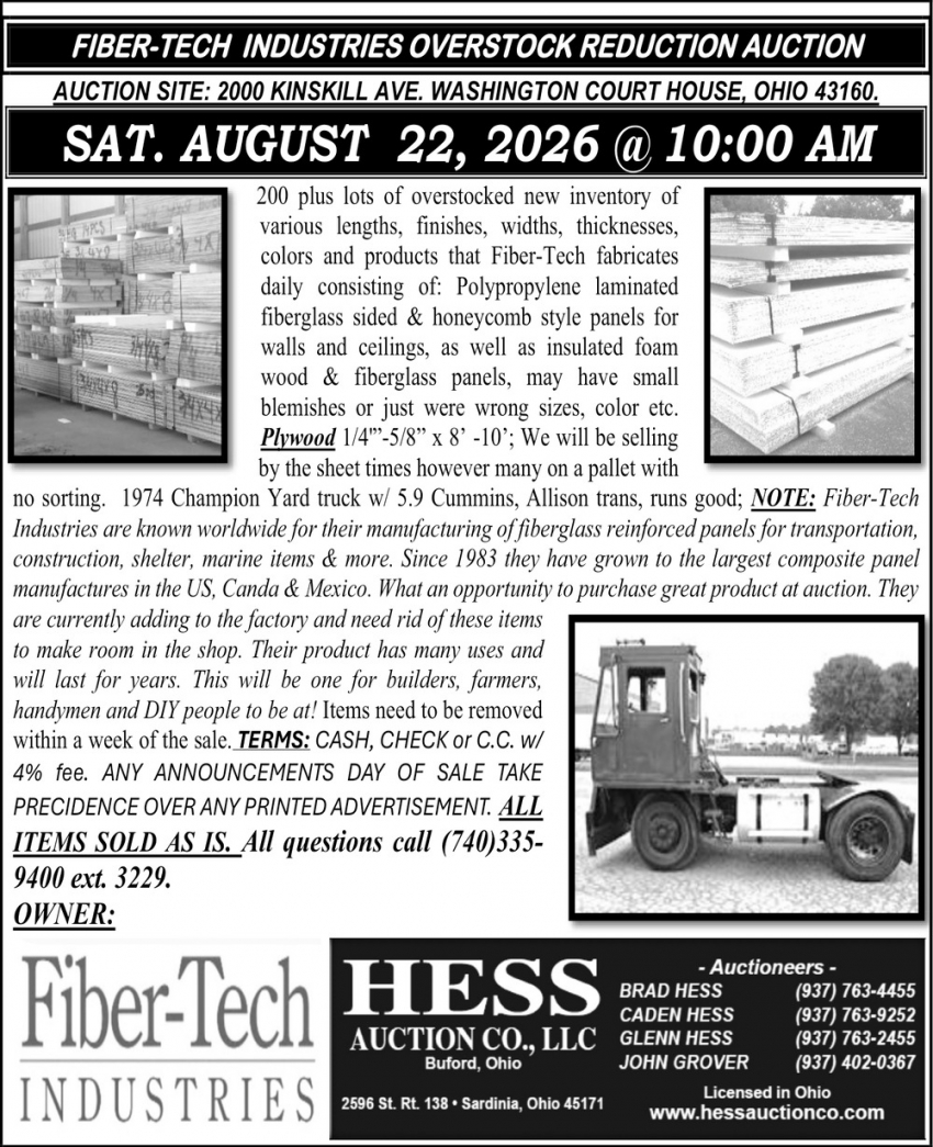Hess Auction Co