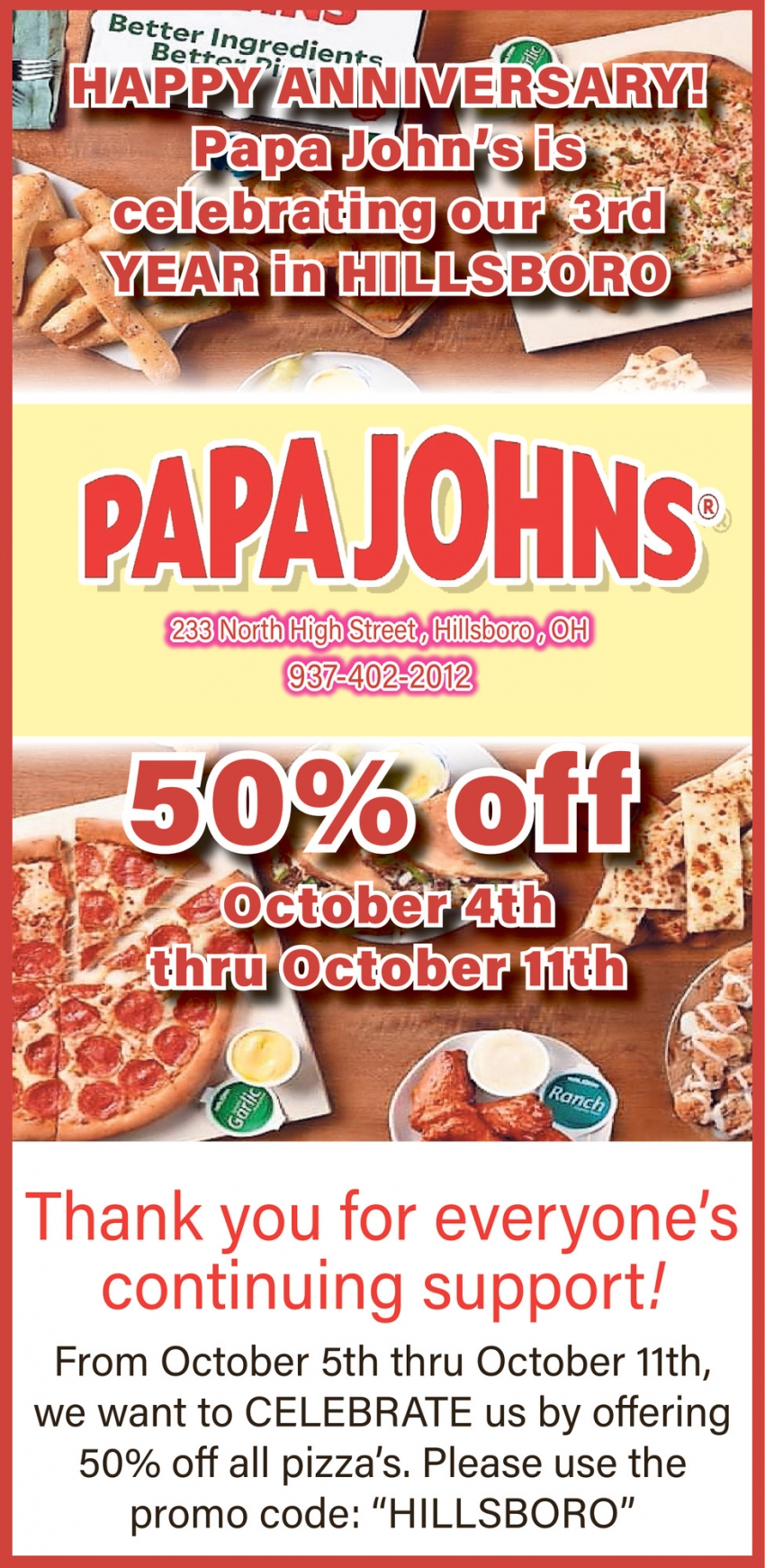 Papa Johns - Hillsboro
