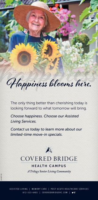 Happiness Blooms Here.