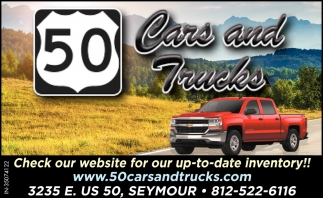 Check Our Website For Our Up-To-Date Inventory!