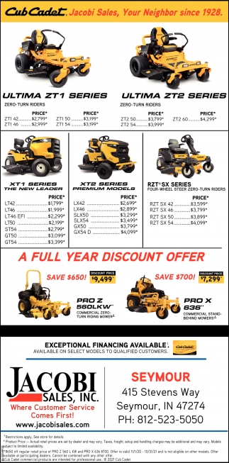 A Full Year Discount Offer