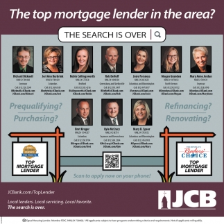 The Top Mortgage Lender In The Area!