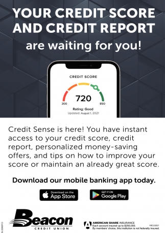 Your Credit Score And Credit Report Are Waiting For You!