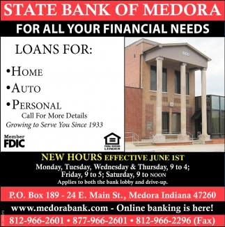 For All Your Financial Needs