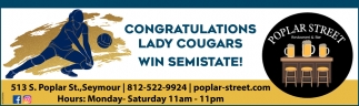 Congratulations Lady Cougars Win Semistate!