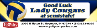 Good Luck Lady Cougars At Semistate!