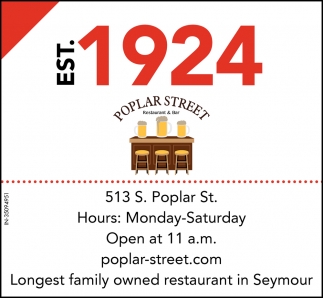 Longest Family Owned Restaurant in Seymour