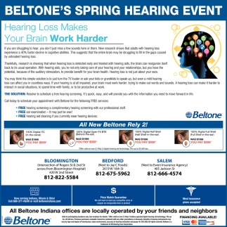 Beltone's Spring Hearing Event