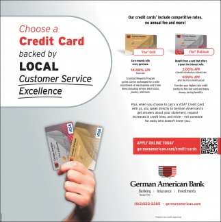 Choose A Credit Card Backed By Local Customer Service Excellence