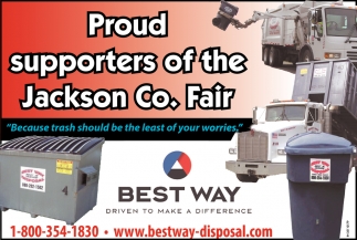 Proud Supporters Of The Jackson Co. Fair