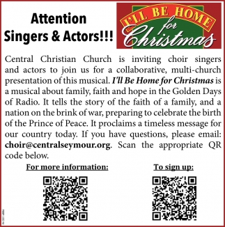 Attention Singers & Actors!!