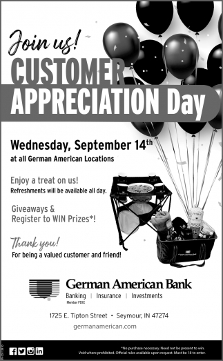 Join Us! Customer Appreciation Day