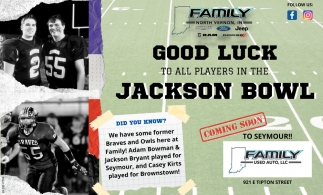 Good Luck To All Players In The Jackson Bowl